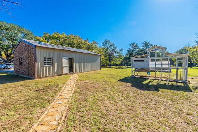 10471 Holly Creek Rd, Poetry, TX 75160 - view of yard featuring an outdoor structure
