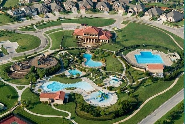 9601 Delmonico Dr, Fort Worth, TX 76244 - aerial view of property and surrounding area with a pool and nearby suburban area