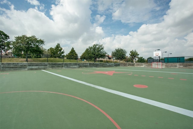 9601 Delmonico Dr, Fort Worth, TX 76244 - view of sport court featuring community basketball court and fence