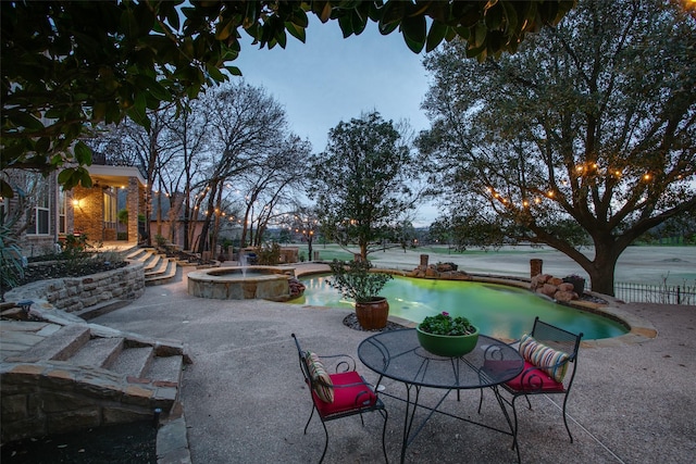 1630 Oak Ridge Dr, Corinth, TX 76210 - view of patio / terrace featuring a pool with connected hot tub