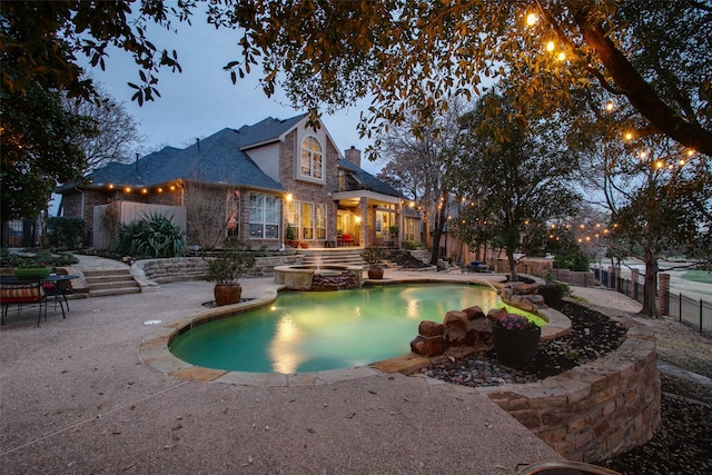 1630 Oak Ridge Dr, Corinth, TX 76210 - view of swimming pool with a patio and a pool with connected hot tub