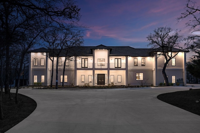 1230 Oak View Ct, Oak Point, TX 75068 - view of front of house featuring stucco siding