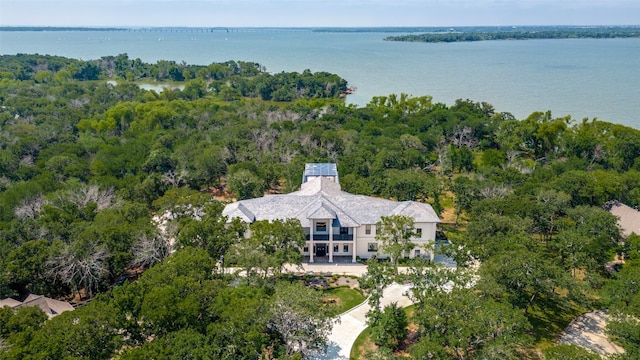 1230 Oak View Ct, Oak Point, TX 75068 - view of subject property with a nearby body of water and a heavily wooded area