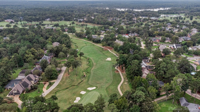 bird's eye view featuring view of golf course