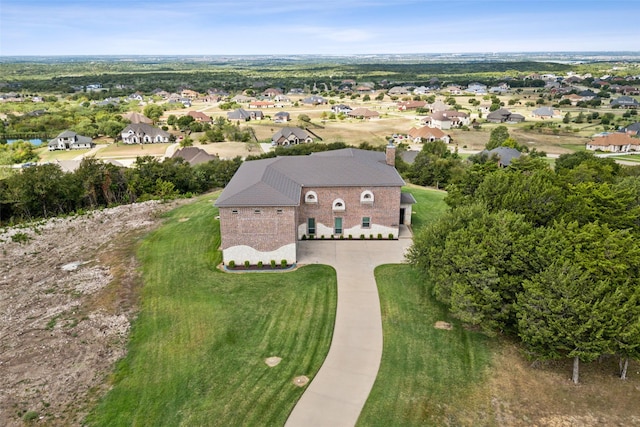 aerial view featuring a residential view
