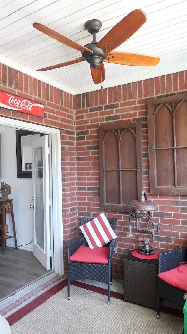 918 Wood St, Royse City, TX 75189 - view of patio / terrace with ceiling fan