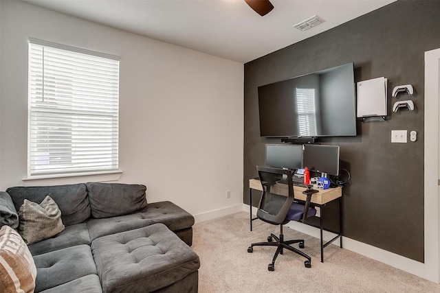 2320 Stella Ln, Northlake, TX 76247 - office featuring light colored carpet and baseboards