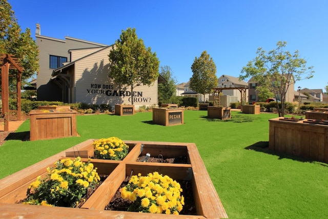 2320 Stella Ln, Northlake, TX 76247 - view of green lawn with a vegetable garden