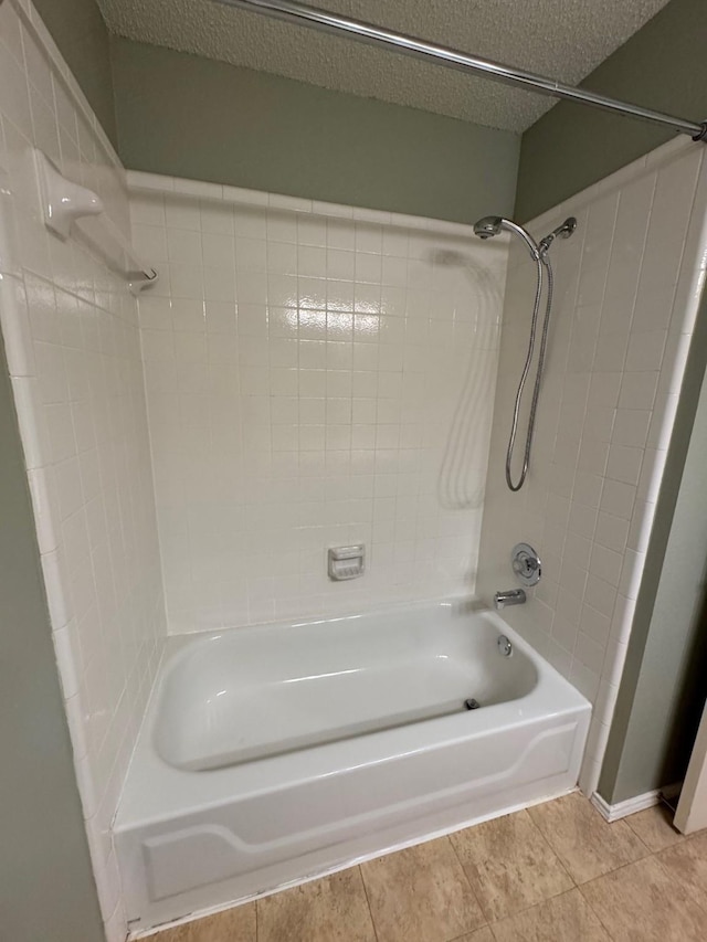8208 Cloverglen Ln, Fort Worth, TX 76123 - bathroom with a textured ceiling and shower / bathing tub combination