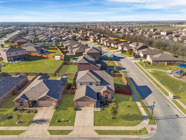bird's eye view featuring a residential view