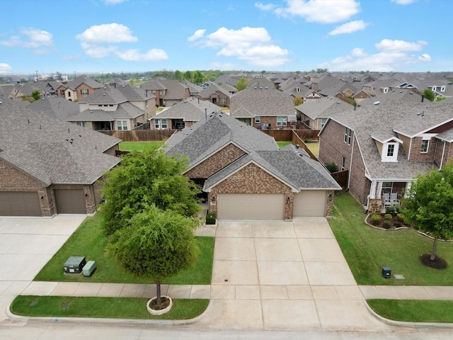 aerial view featuring a residential view