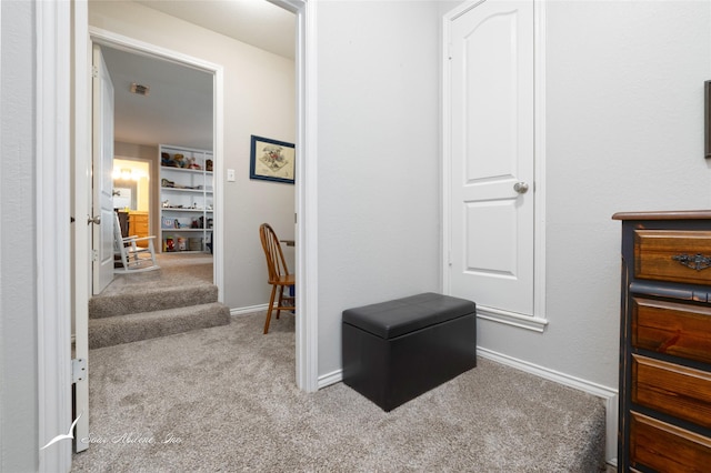 1426 Lakeview Rd, Abilene, TX 79602 - hallway with baseboards and carpet flooring