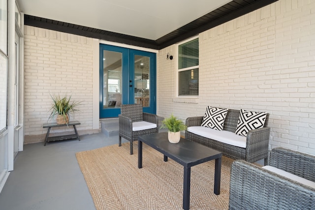 view of patio / terrace with french doors