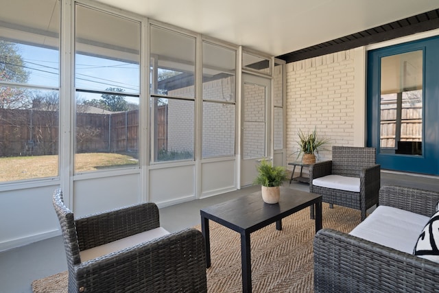 view of sunroom / solarium