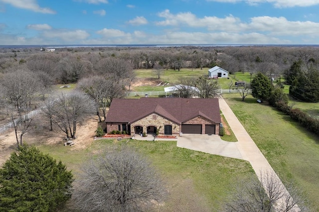 17909 Terrace Dr, Kemp, TX 75143 - drone / aerial view featuring a rural view