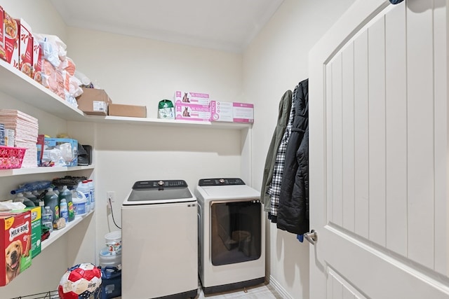 17909 Terrace Dr, Kemp, TX 75143 - washroom with washer and dryer and laundry area