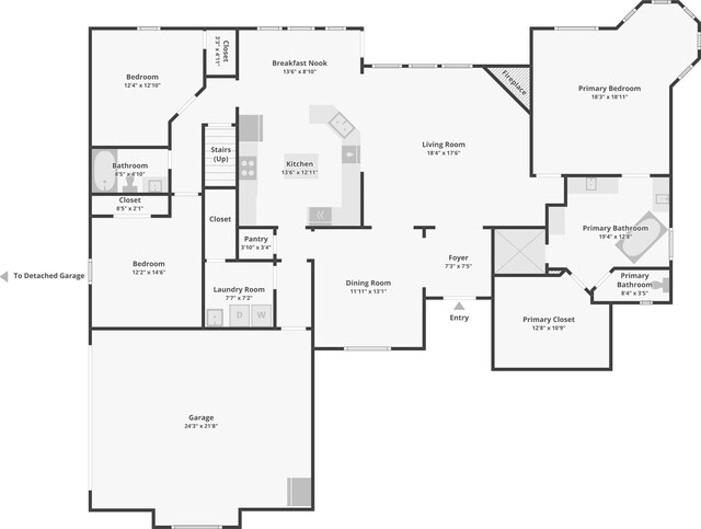 532 Hubbard Cir, Nevada, TX 75173 - property floor plan