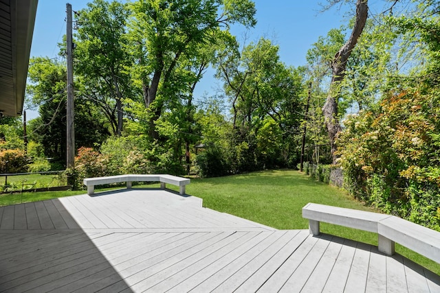 9805 Bluff Dale Dr, Dallas, TX 75218 - deck with a lawn