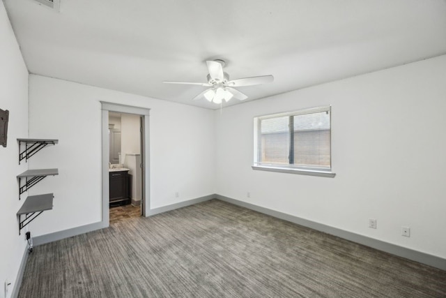 4108 Desert Garden Dr, Plano, TX 75093 - unfurnished bedroom featuring carpet, baseboards, and a ceiling fan