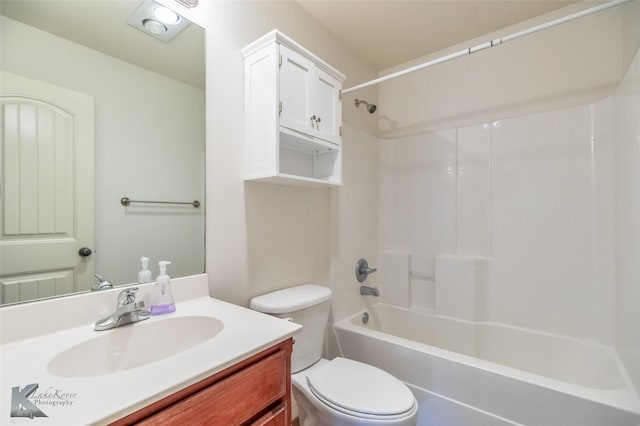 358 Sugarberry Ave, Abilene, TX 79602 - full bath with toilet, vanity, and shower / bathtub combination