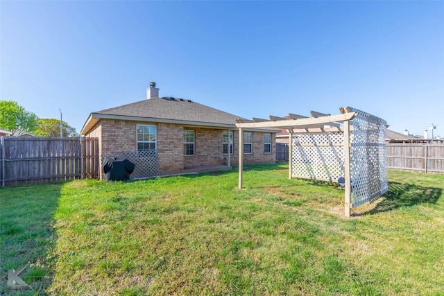 358 Sugarberry Ave, Abilene, TX 79602 - rear view of property featuring brick siding and a chimney