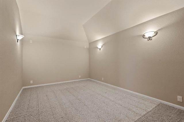 1305 Greenrock Ct, Midlothian, TX 76065 - bonus room featuring carpet floors, baseboards, and vaulted ceiling