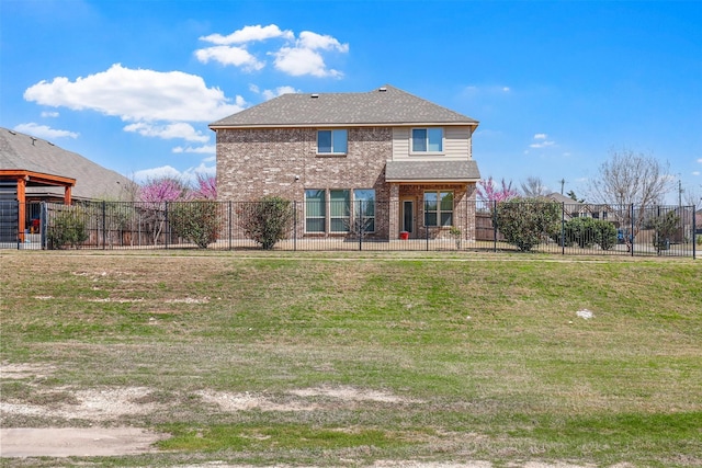 1305 Greenrock Ct, Midlothian, TX 76065 - rear view of property featuring brick siding and a shingled roof