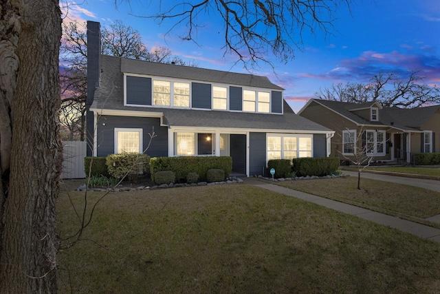 2508 Carnation Ave, Fort Worth, TX 76111 - view of front facade with a chimney