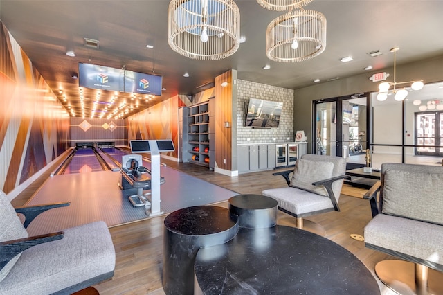 2624 El Camino Ln, Dallas, TX 75212 - building lobby featuring wooden walls