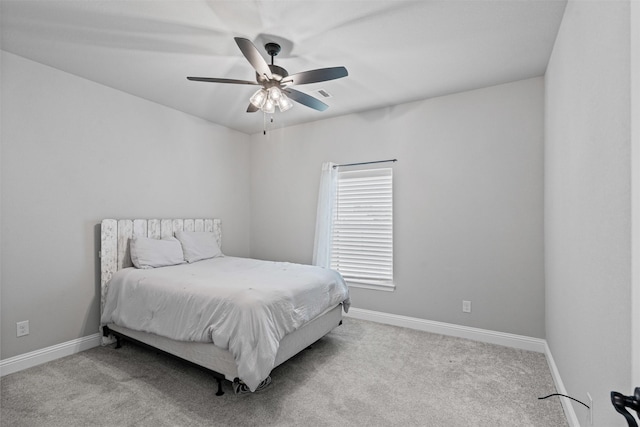 305 Scenic Creek Ct, Reno, TX 76020 - bedroom with baseboards, carpet, and a ceiling fan