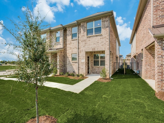 6519 Bowman Roberts Dr, Fort Worth, TX 76179 - rear view of property with a yard and brick siding