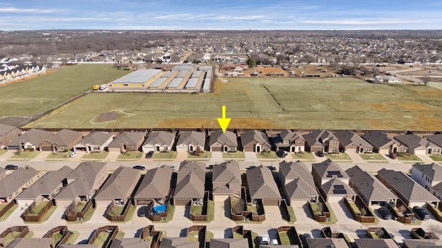 drone / aerial view featuring a residential view