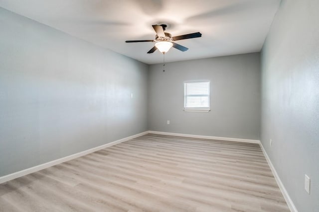 4428 Private Rd Unit 5216, Princeton, TX 75407 - unfurnished room featuring baseboards, ceiling fan, and light wood finished floors