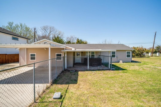4428 Private Rd Unit 5216, Princeton, TX 75407 - view of front of property with fence, a front lawn, and concrete driveway