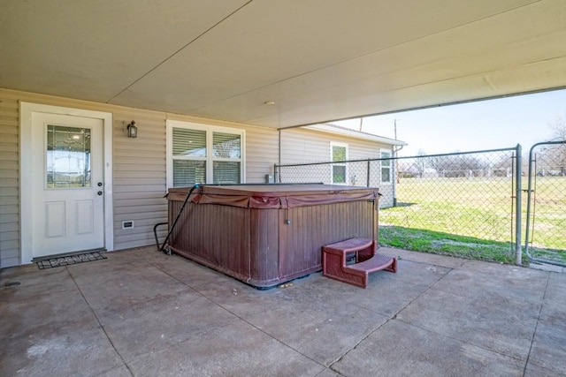 4428 Private Rd Unit 5216, Princeton, TX 75407 - view of patio with fence and a hot tub