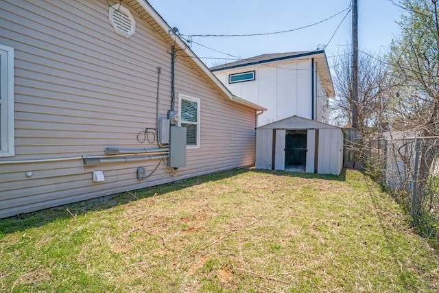 4428 Private Rd Unit 5216, Princeton, TX 75407 - exterior space featuring a lawn, an outbuilding, fence, and a shed