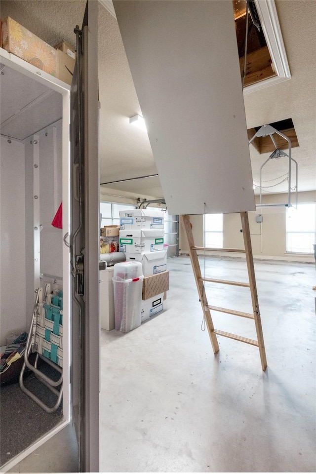 view of basement