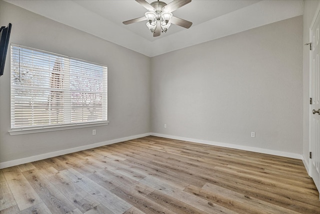 111 Sharla Smelley Rd, Weatherford, TX 76088 - empty room featuring wood finished floors, a ceiling fan, and baseboards