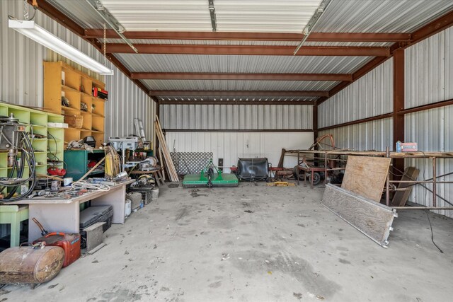 4288 Fm 1652, Grand Saline, TX 75140 - garage featuring metal wall