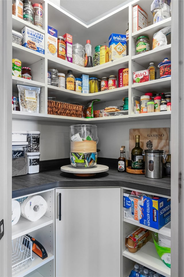 view of pantry