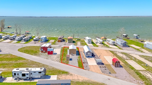 6400 Peninsula Rd, Kerens, TX 75144 - aerial view featuring a residential view and a water view