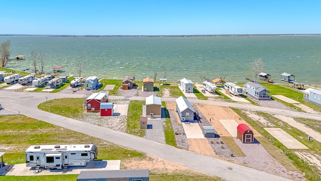 6400 Peninsula Rd, Kerens, TX 75144 - drone / aerial view with a residential view and a water view