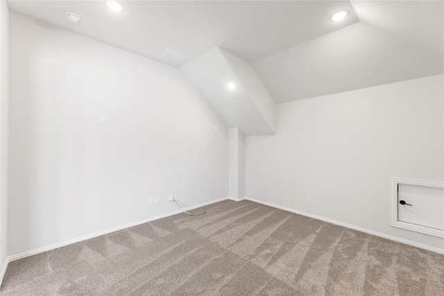 216 Dove Haven Dr, Wylie, TX 75098 - additional living space featuring carpet, recessed lighting, baseboards, and lofted ceiling