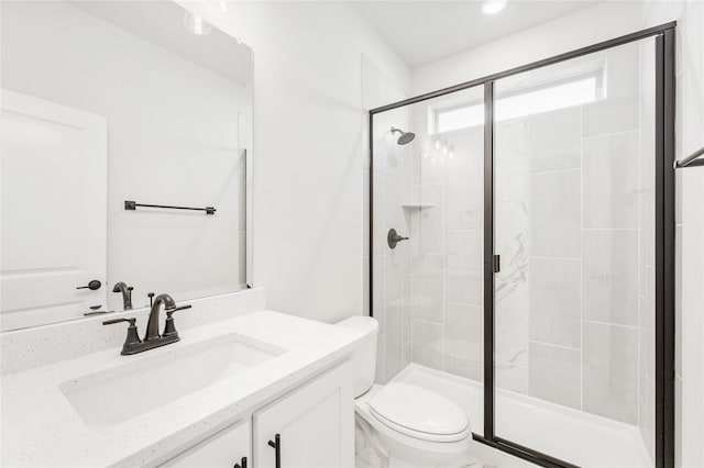 216 Dove Haven Dr, Wylie, TX 75098 - full bathroom featuring vanity, a shower stall, and toilet