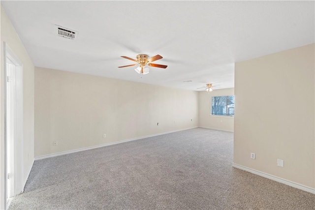 1901 Ruidoso Dr, Waco, TX 76712 - unfurnished room featuring a ceiling fan, carpet floors, and baseboards