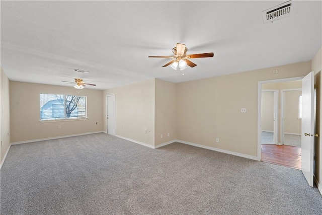 1901 Ruidoso Dr, Waco, TX 76712 - carpeted empty room with a ceiling fan and baseboards
