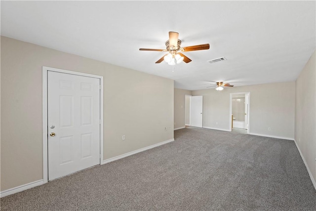 1901 Ruidoso Dr, Waco, TX 76712 - empty room featuring a ceiling fan, baseboards, and carpet flooring