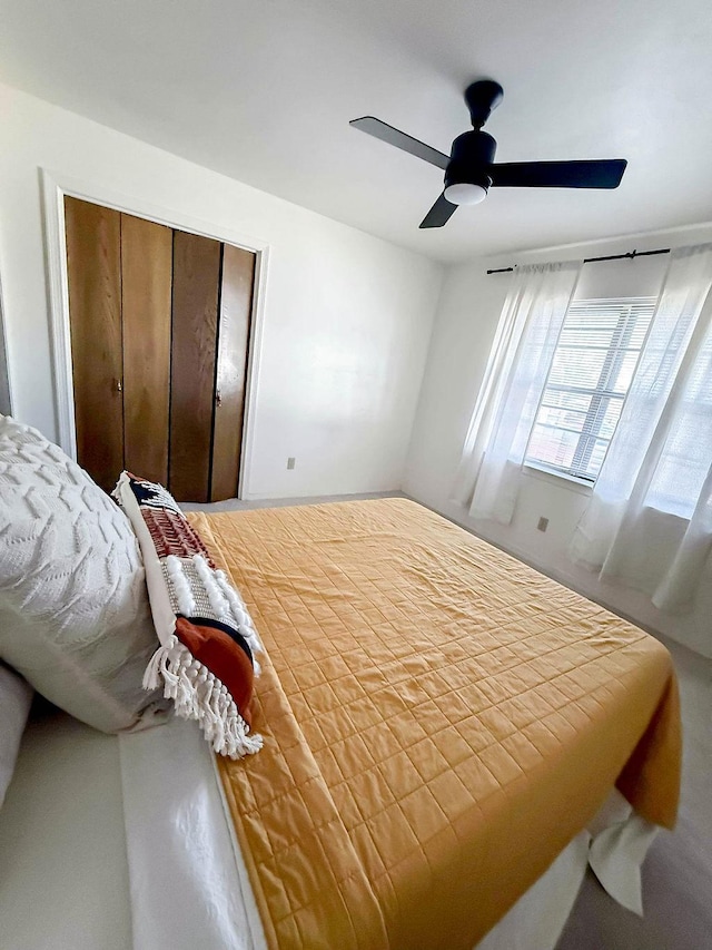 5204 Mansfield Rd, Arlington, TX 76017 - bedroom with a closet and ceiling fan
