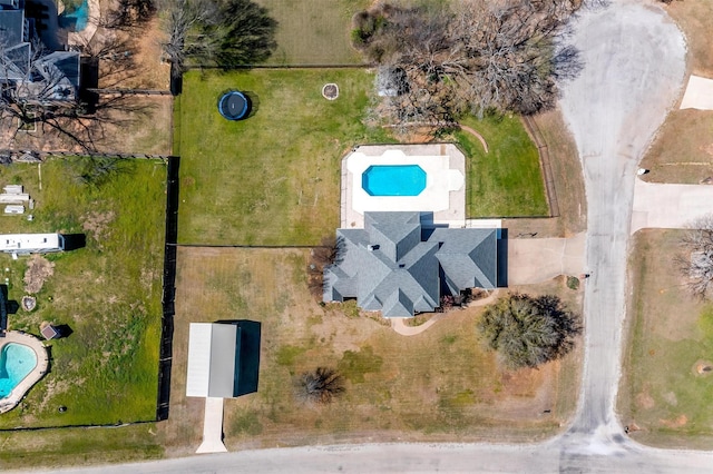 2212 Summit Dr, Burleson, TX 76028 - drone / aerial view of a pool