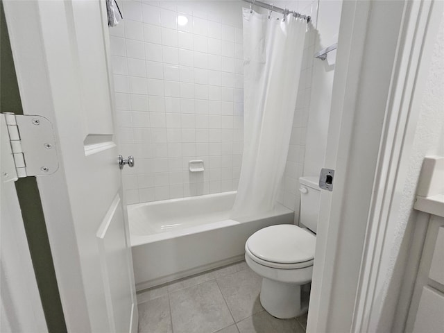2856 Chester Dr, Celina, TX 75009 - full bathroom with shower / bath combo, toilet, and tile patterned floors